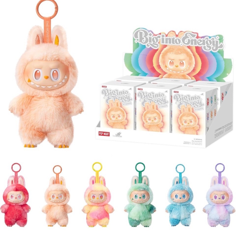POP MART The Monsters - Labubu Big Into Energy Vinyl Plush Pendant Blind Box